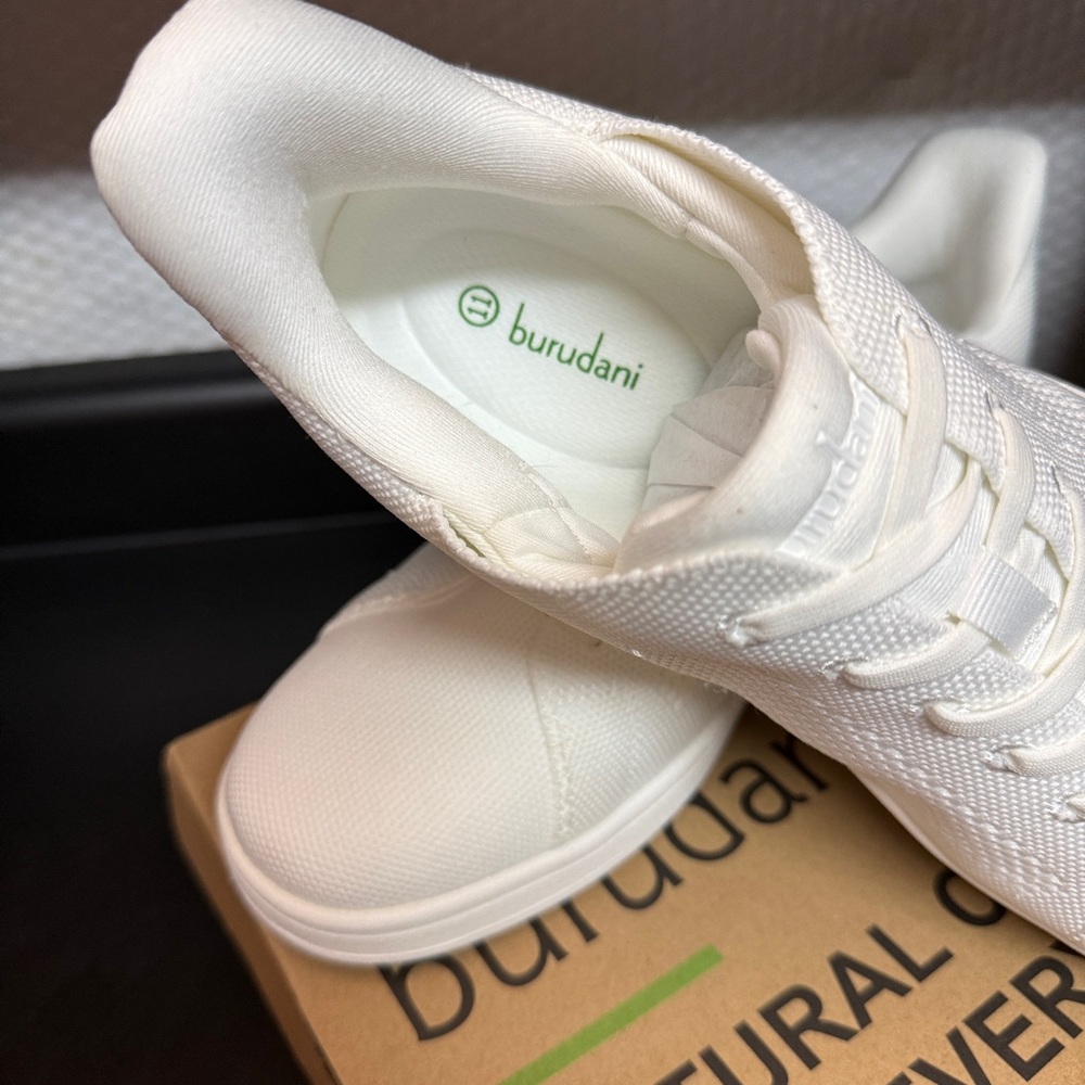 Women's White Sneakers - Picture 3 of 4